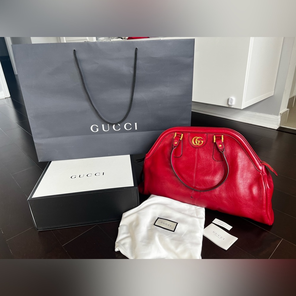Gucci RE(BELLE) Top Handle Bag Leather